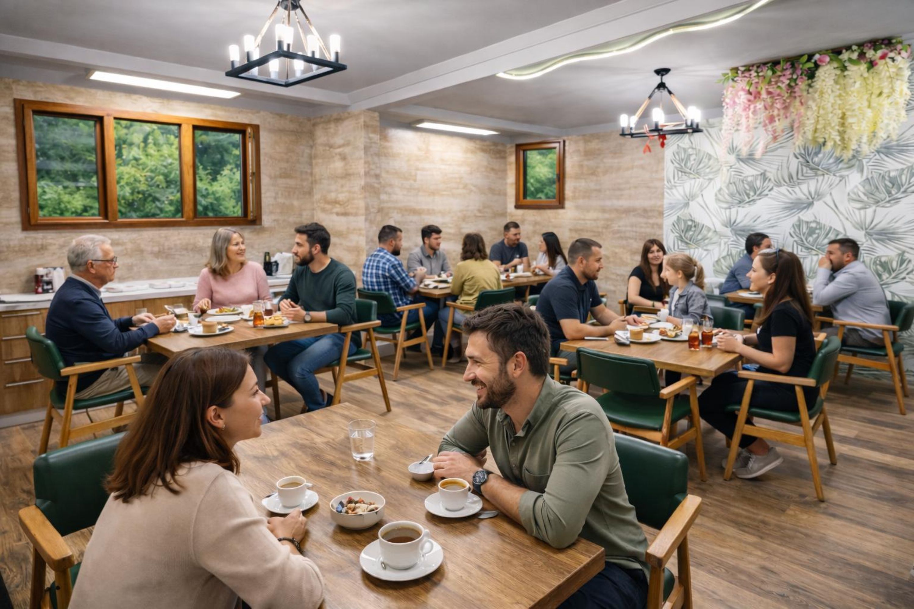 Guests enjoying breakfast at Kilic Boutique Hotel Istanbul