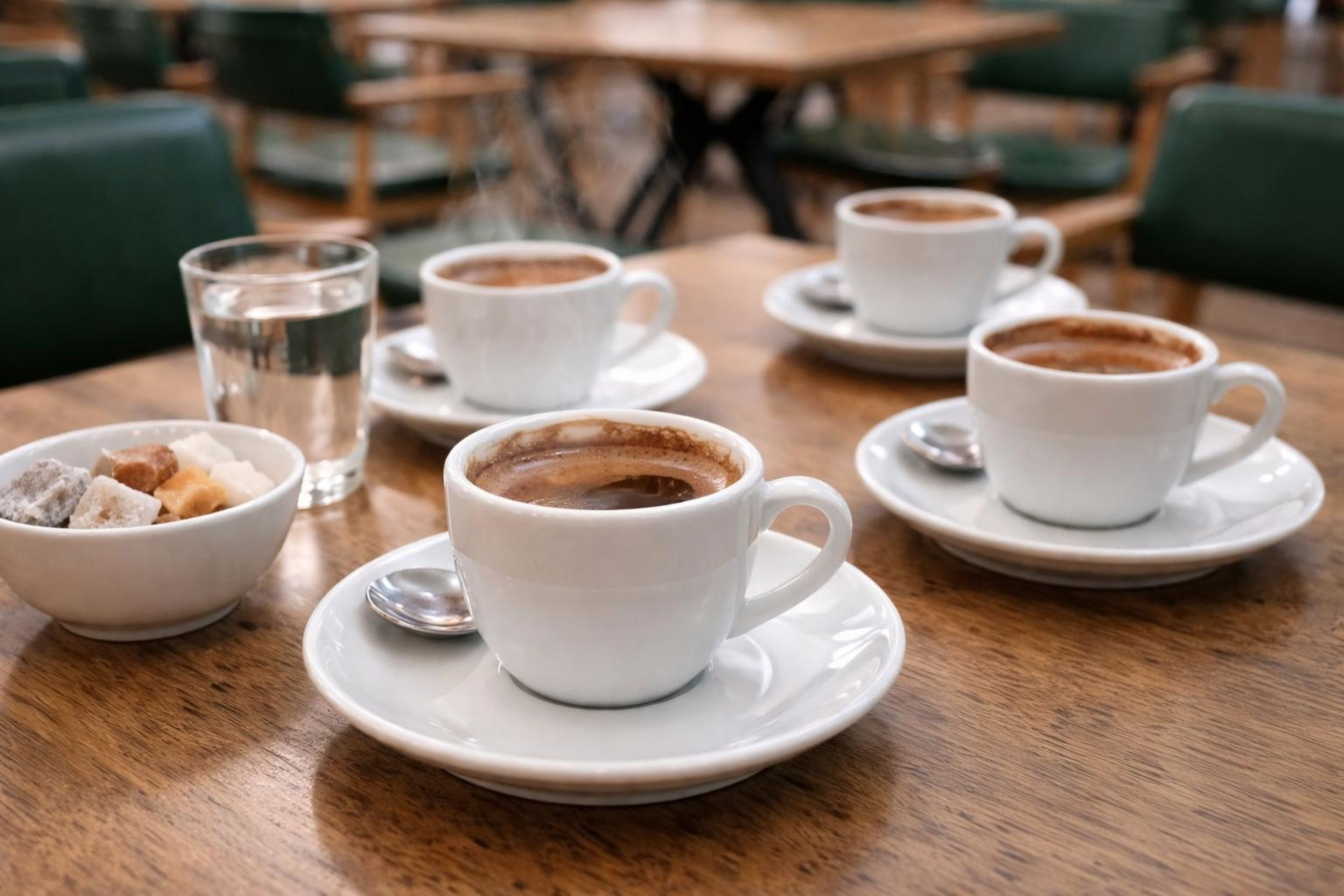 Traditional Turkish coffe served at Kilic Boutique Hotel Istanbul